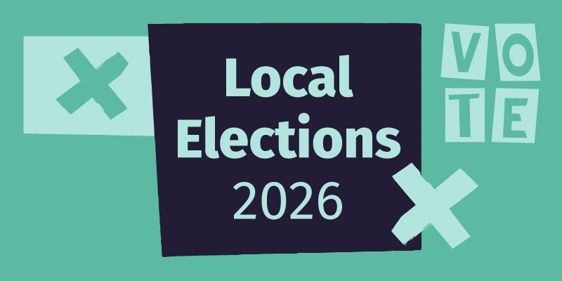 Graphic with text reading 'Local Elections 2026' and ballot iconography